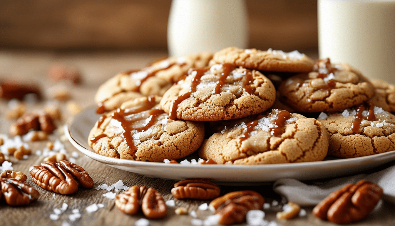 indulge in the deliciousness of our salted caramel crunch cookies recipe! these irresistible cookies combine sweet and salty flavors with a delightful crunch, making them the perfect treat for any occasion. easy to make and impossible to resist!