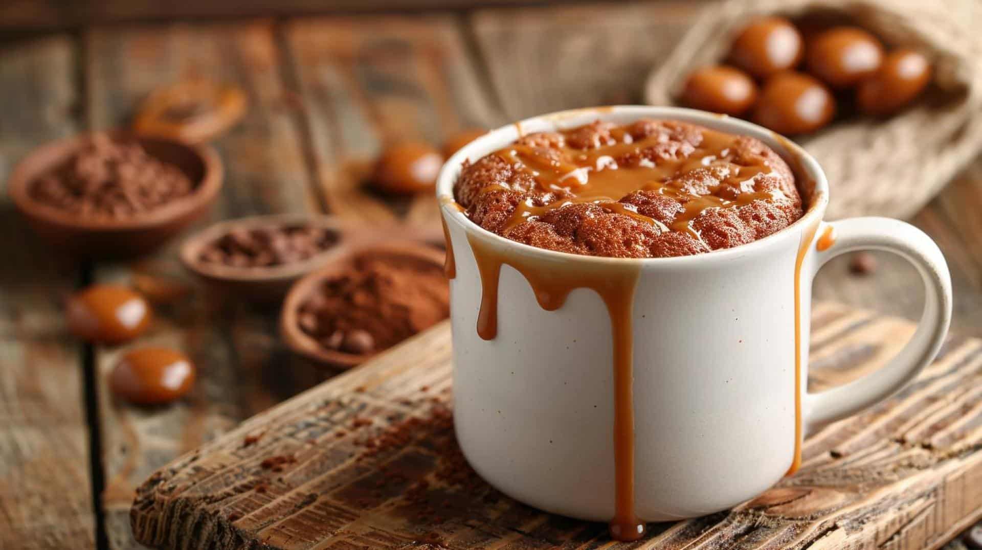 Salted Caramel Indulgence Mug Cake