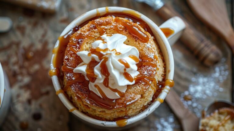 Salted Caramel Indulgence Mug Cake