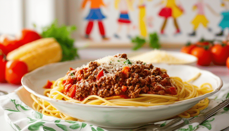 discover a delicious and easy spaghetti bolognese recipe perfect for kids! this simple dish combines wholesome ingredients and kid-friendly flavors, making it a fun and nutritious meal that the whole family will love.