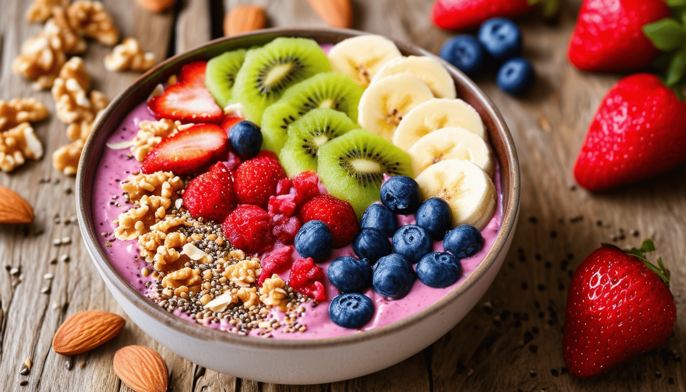 discover the delicious world of smoothie bowls! blend your favorite fruits with creamy yogurt or almond milk, and elevate your bowl with crunchy nuts, seeds, and fresh fruits for a nutritious and vibrant meal. perfect for breakfast or a refreshing snack!