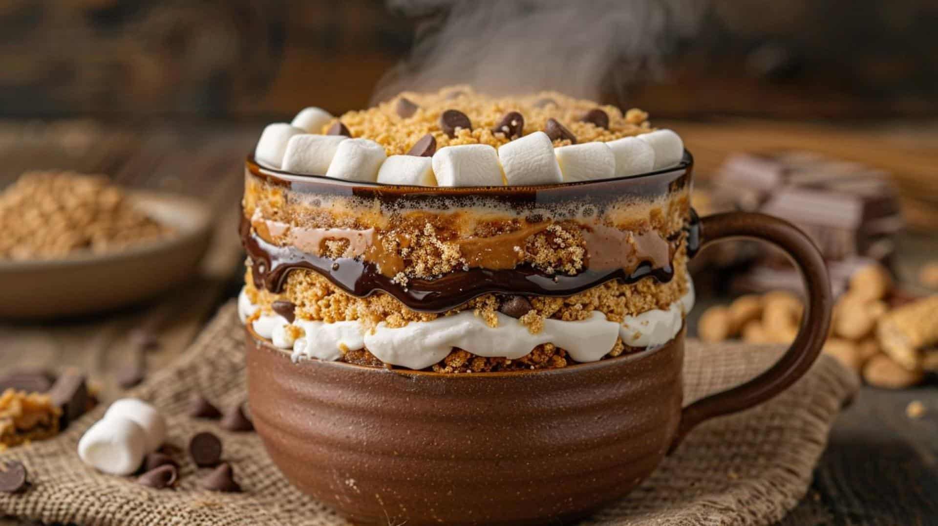 Sugar-Free S’mores Mug Cake