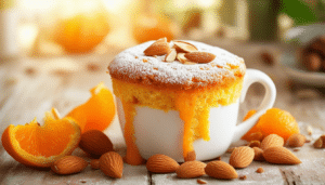 indulge in the delightful flavors of our sunny orange almond mug cake! this quick and easy recipe combines zesty orange and nutty almond for a delicious single-serving dessert that's perfect for any time of day. enjoy a warm, comforting treat in just minutes!