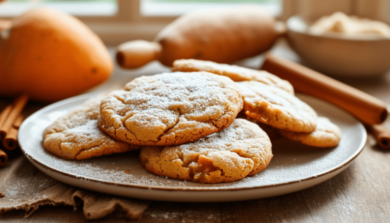 indulge in the delightful flavors of fall with our sweet potato pie cookies recipe! these deliciously soft cookies blend the traditional taste of sweet potato pie with a chewy texture, perfect for any occasion. easy to make and packed with warm spices, they are a must-try treat for dessert lovers!