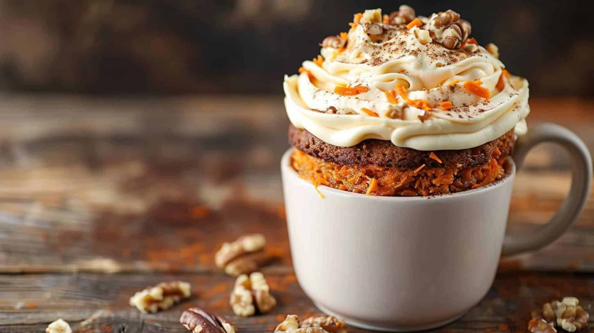 Vegan Carrot Cake Mug Cake