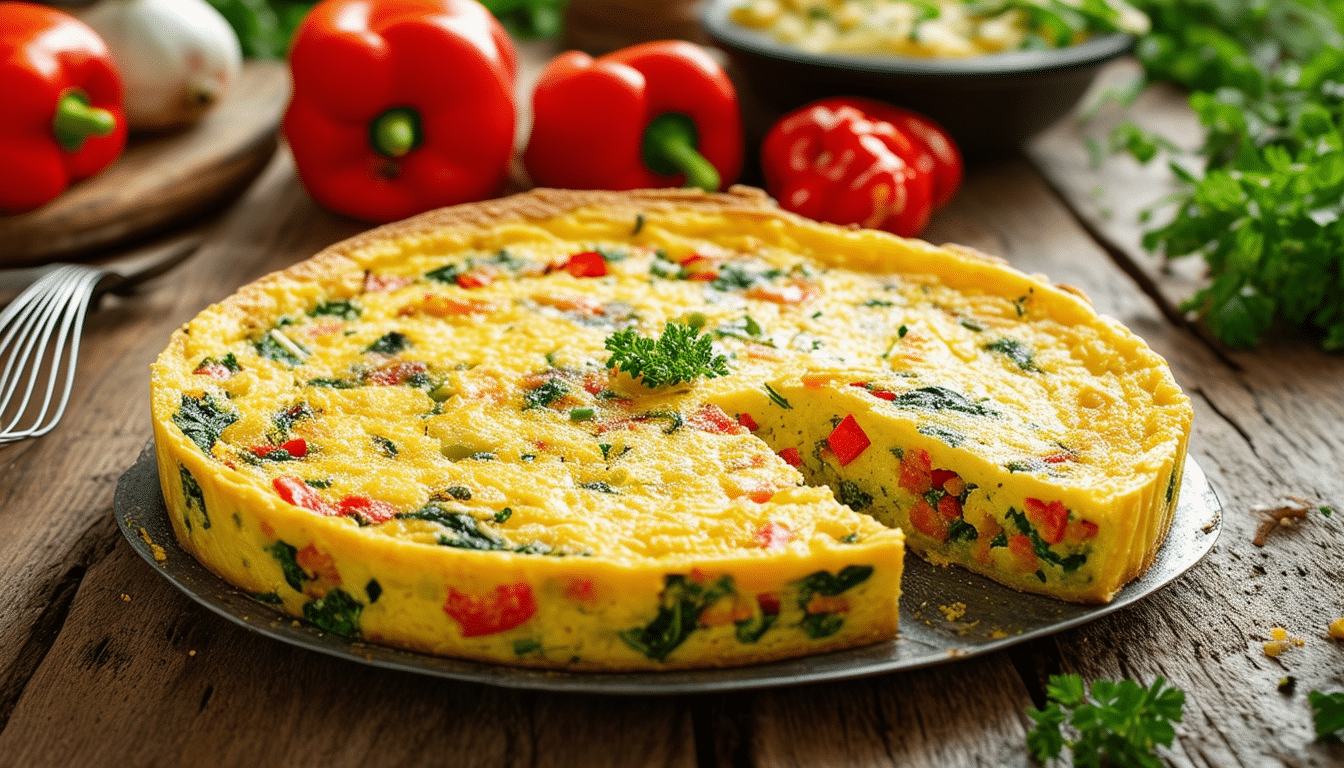 discover a delicious vegetable frittata recipe that combines eggs with fresh diced vegetables and cheese. baked to perfection, this fluffy and golden dish is perfect for breakfast, brunch, or a light dinner. enjoy a healthy and flavorful meal that’s easy to make!