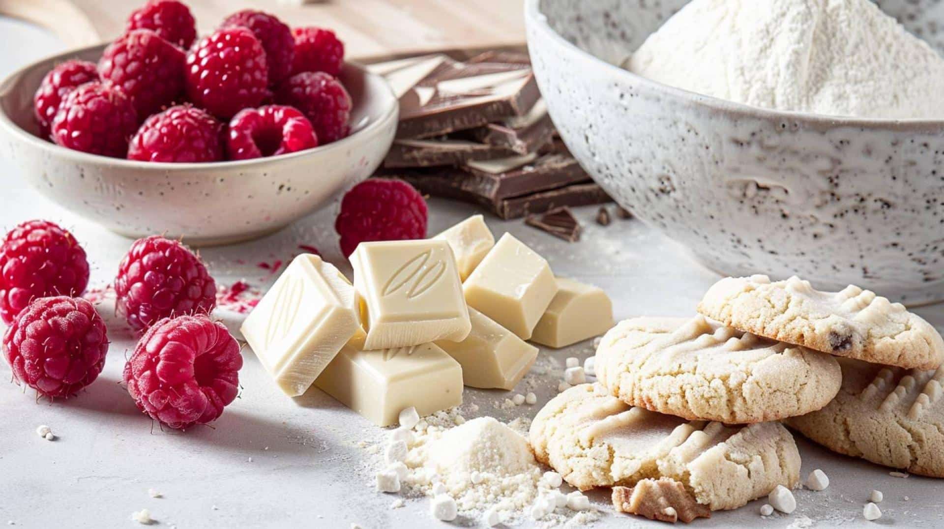 White Chocolate Raspberry Cookies Recipe