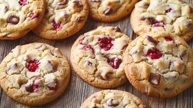 White Chocolate Raspberry Cookies Recipe