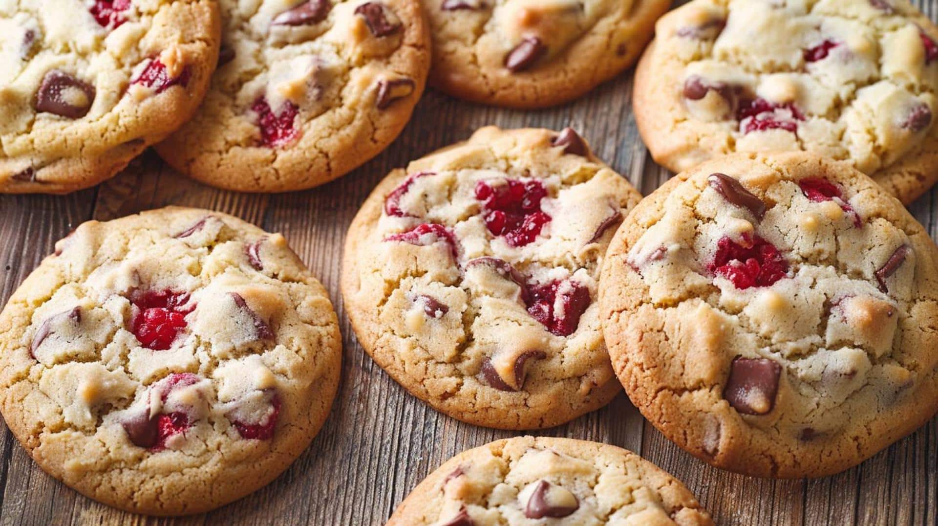 White Chocolate Raspberry Cookies Recipe