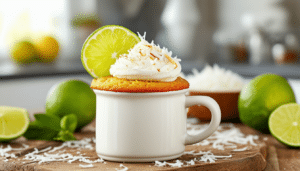 indulge in the delightful flavors of our zesty lime coconut mug cake! this quick and easy recipe combines zesty lime and creamy coconut for a moist and flavorful dessert that's perfect for any occasion. ready in minutes, it's the ideal treat for when you're craving something sweet!