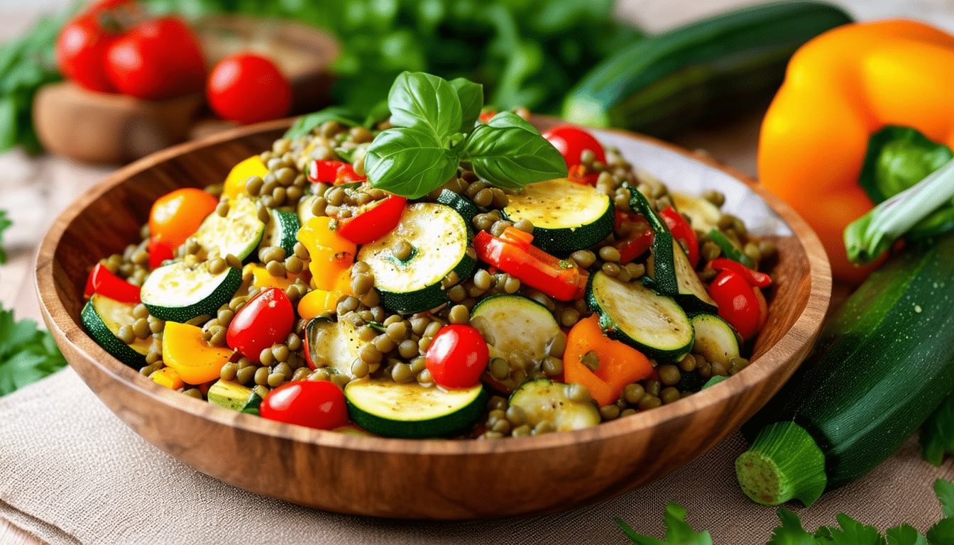 discover a refreshing zucchini lentil salad recipe that's perfect for any season! packed with nutritious ingredients and bursting with flavor, this easy-to-make salad is a great choice for a light lunch or a healthy side dish. enjoy vibrant vegetables and protein-rich lentils in every bite!