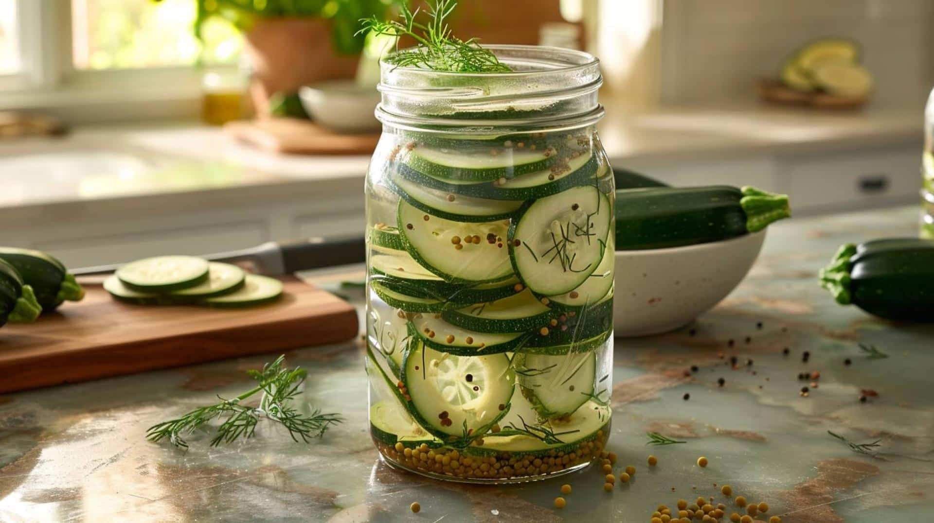 Zucchini Refrigerator Pickles Recipe