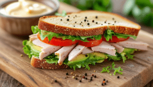 discover a quick and simple recipe for a delicious turkey and avocado sandwich. perfect for lunch or a light dinner, this easy-to-make dish combines lean turkey with creamy avocado for a satisfying meal that’s both healthy and flavorful.