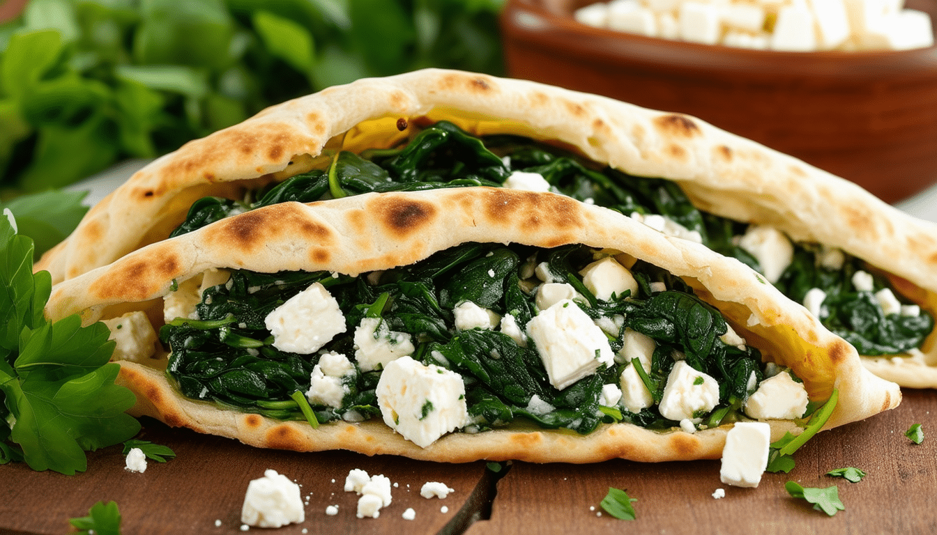 discover this easy and delicious recipe for spinach and feta stuffed pita, perfect for a quick meal or snack. enjoy a healthy blend of flavors packed into a warm pita, ideal for any time of the day!