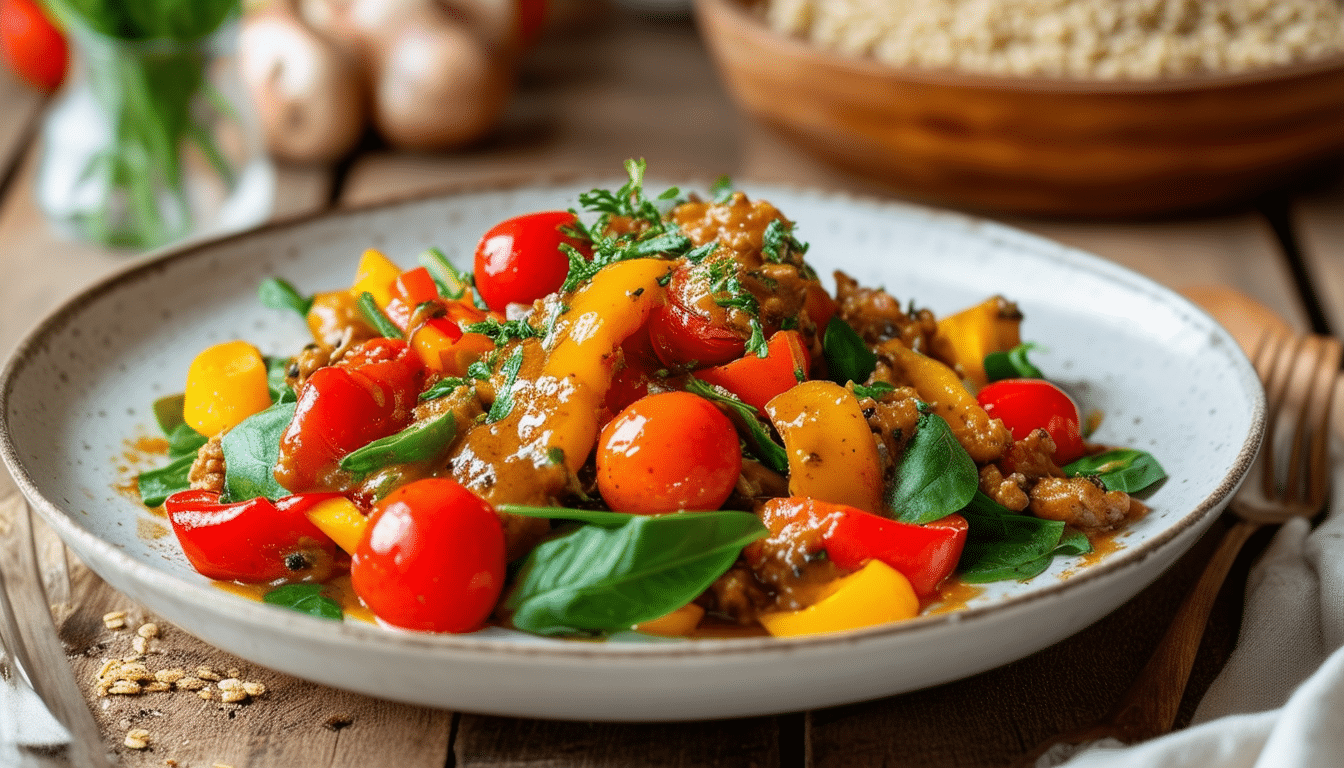 discover an irresistibly tasty vegetarian recipe that will delight your taste buds! perfect for any meal, this dish combines fresh ingredients and vibrant flavors, making it a must-try today. embrace healthy eating with this delicious yet simple vegetarian option.