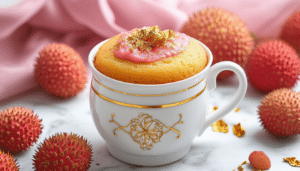 indulge in the delightful decadence of our luxurious lychee mug cake. this quick and easy dessert combines the exotic sweetness of lychee with a rich, moist cake, perfect for satisfying your sweet cravings in just minutes. treat yourself to a gourmet experience right at home!