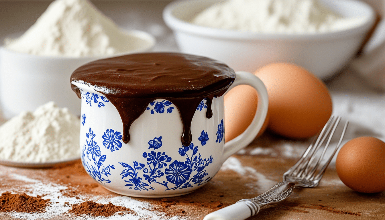 indulge in a deliciously simple treat with our quick and easy boston cream pie mug cake recipe. ready in minutes, this delightful dessert combines rich chocolate and creamy vanilla flavors, perfect for satisfying your sweet tooth in a flash!