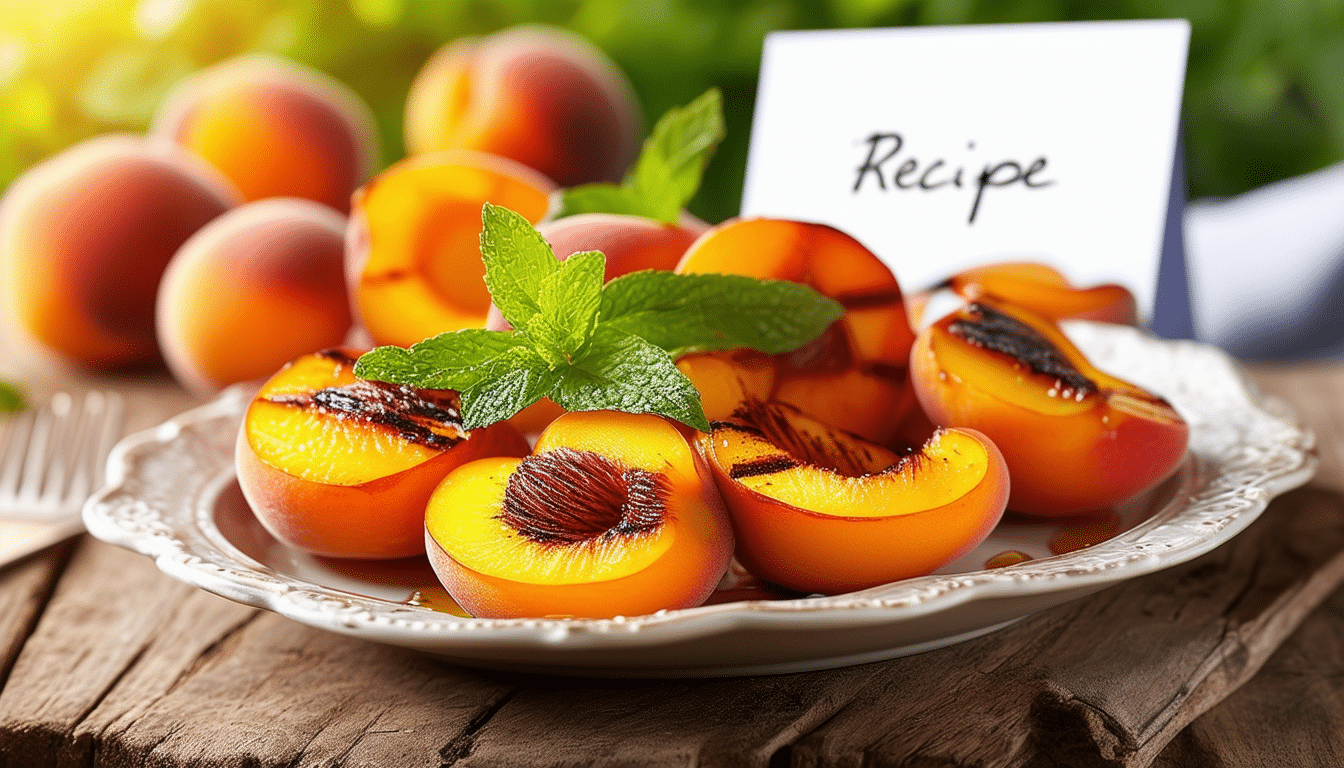 discover a delightful recipe for grilled peaches and apricots, perfect for summer! this quick and easy air fryer dish transforms fresh fruits into a sweet, caramelized treat that's ideal for dessert or a healthy snack. enjoy the flavors of summer in just minutes!