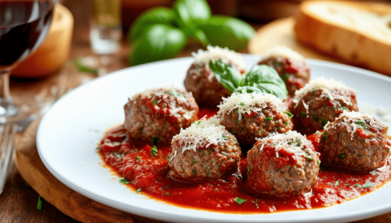 discover the perfect beginner's recipe for juicy and flavorful meatballs paired with a rich marinara sauce. easy to follow, this dish is ideal for anyone looking to impress at the dinner table!