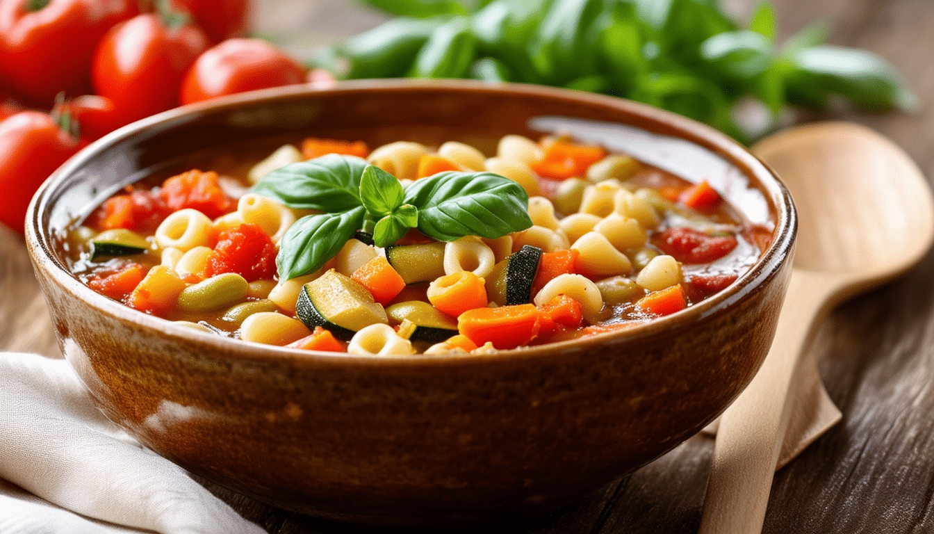 discover the perfect beginner's minestrone soup recipe that's hearty, flavorful, and easy to make. packed with fresh vegetables and wholesome ingredients, this comforting soup is ideal for a cozy meal. cook up a delicious bowl today!