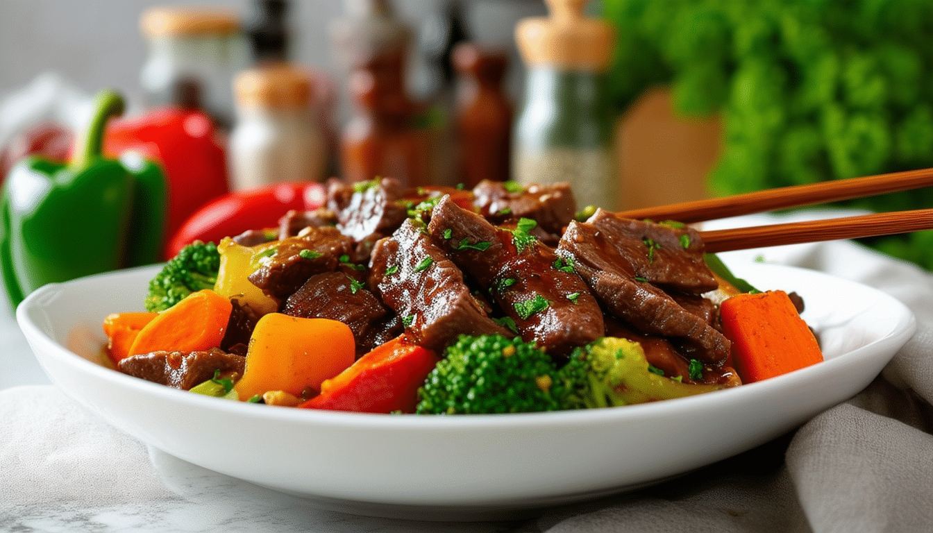 discover a delicious and easy beef stir-fry recipe that combines tender beef and fresh vegetables for a quick meal that's packed with flavor. perfect for a busy weeknight dinner!