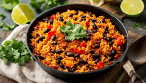 discover the vibrant taste of one-pot mexican rice! this easy recipe combines flavorful rice with savory tomatoes, hearty beans, and a blend of spices for a delicious and satisfying meal. perfect for a quick weeknight dinner or serving at gatherings.