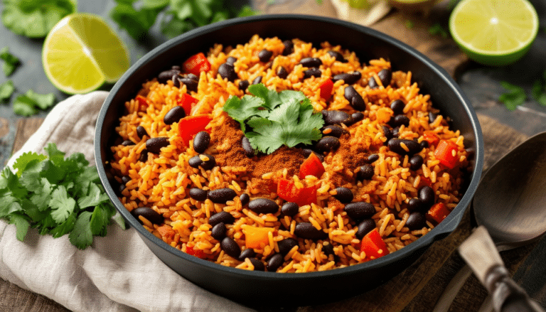 discover the vibrant taste of one-pot mexican rice! this easy recipe combines flavorful rice with savory tomatoes, hearty beans, and a blend of spices for a delicious and satisfying meal. perfect for a quick weeknight dinner or serving at gatherings.