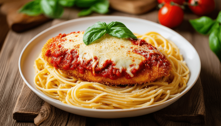 discover the delightful flavors of our simple chicken parmesan recipe, featuring tender chicken coated in breadcrumbs, smothered in rich marinara sauce, and topped with melted cheese. perfect for a quick and satisfying meal!