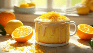 indulge in the delightful flavor of our sunshine citrus mug cake! this quick and easy dessert combines the zesty brightness of citrus with a soft, fluffy texture, perfect for a sunny treat anytime. ready in minutes, it's the ultimate single serving cake to brighten your day!