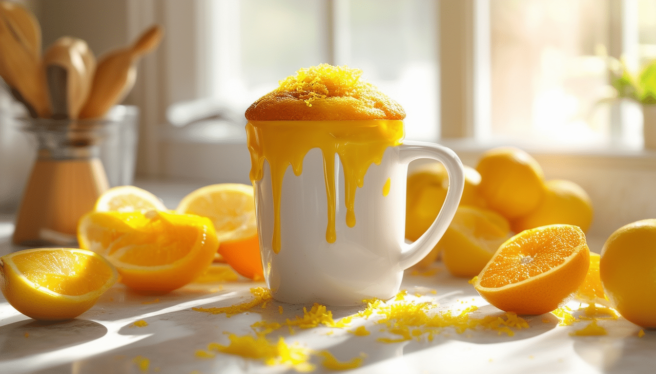 indulge in the bright flavors of our sunshine citrus mug cake! this quick and easy dessert is packed with zesty citrus notes and perfect for a delightful single-serving treat. ready in minutes, it's the ultimate comfort food for citrus lovers.