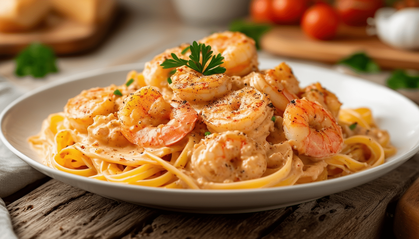 discover the delight of cajun shrimp pasta with this easy recipe! indulge in perfectly seasoned shrimp tossed with al dente pasta in a rich and creamy sauce. perfect for a quick weeknight dinner or a special occasion!