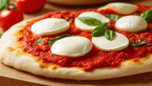 discover a simple and delicious margherita flatbread recipe topped with rich tomato sauce, creamy fresh mozzarella, and fragrant basil. perfect for a quick meal or appetizer, this flavorful dish brings the taste of italy right to your kitchen!