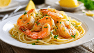 discover a simple and delicious shrimp scampi recipe featuring succulent shrimp sautéed in garlic, butter, and lemon served over your favorite pasta. perfect for a quick weeknight dinner or an elegant meal!