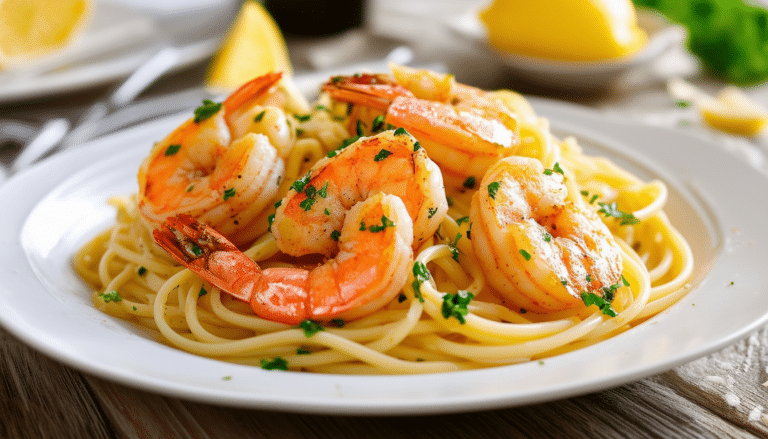 discover a simple and delicious shrimp scampi recipe featuring succulent shrimp sautéed in garlic, butter, and lemon served over your favorite pasta. perfect for a quick weeknight dinner or an elegant meal!