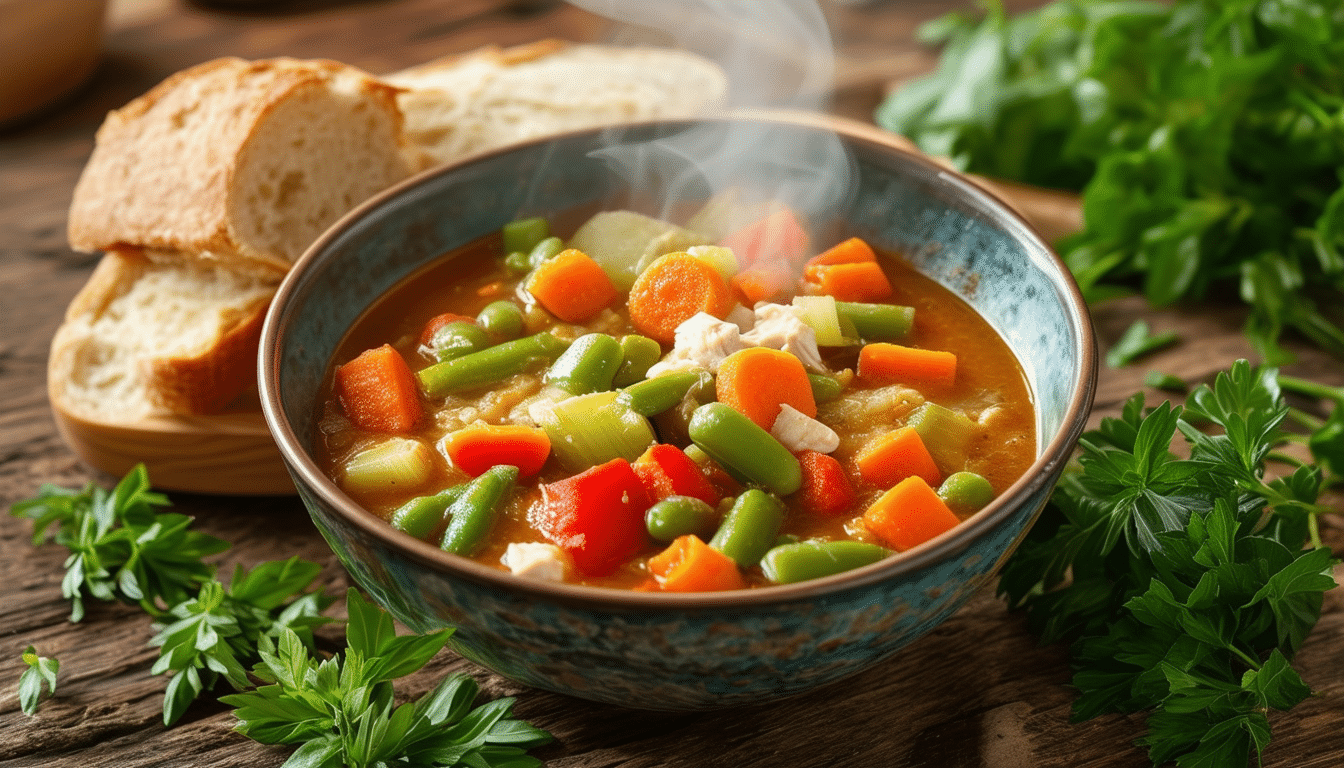 discover a simple and delicious vegetable soup recipe bursting with flavor. this easy-to-follow guide features mixed veggies simmered in your choice of a savory tomato or chicken broth, making it the perfect comforting meal for any occasion.