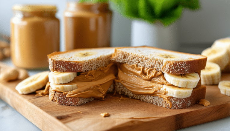 discover a quick and healthy recipe for a delicious peanut butter and banana sandwich on whole wheat bread. perfect for breakfast or a snack, this simple combination is packed with flavor and nutrition!