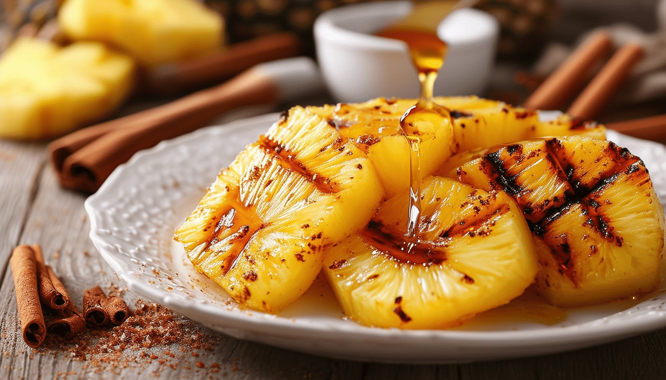 discover how to make perfectly grilled pineapple in your air fryer with this quick and easy guide. this exotic dessert recipe is perfect for impressing your guests or treating yourself to a delicious and healthy treat. enjoy the sweet, caramelized flavors in just minutes!