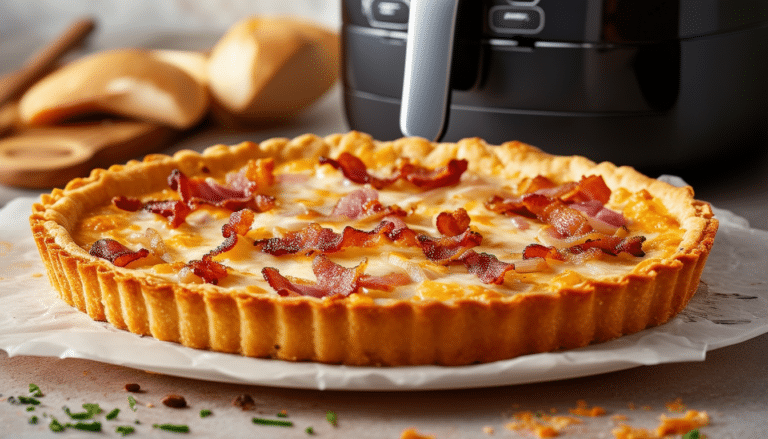 discover the art of making personalized air fryer flammekueche with our easy and delicious tarte flambée recipes. perfect for creating your own unique flavor combinations and impressing your guests!