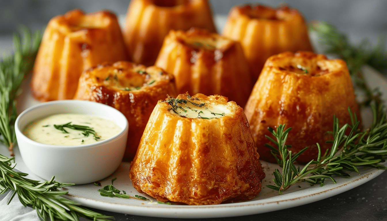 discover the tantalizing world of savory cannelés with our easy-to-follow recipe. perfect as appetizers, these delicious little bites are sure to ignite your taste buds and impress your guests. explore the unique flavors and elevate your next gathering!