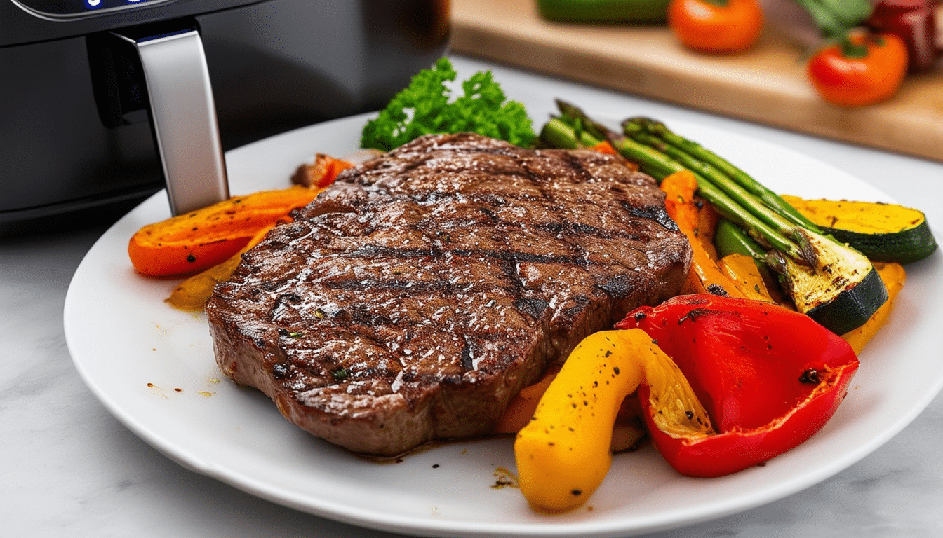 discover the perfect air fryer recipe for juicy and flavorful grilled flank steak. enjoy tender meat marinated with spices, cooked to perfection in just minutes. ideal for quick dinners or impressing guests!