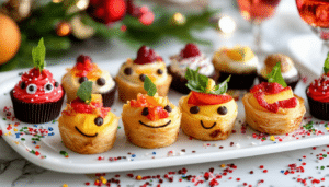 delight your guests with our festive bite-sized treats that combine humor and delicious flavors! perfect for parties, these whimsical nibbles will dazzle everyone and keep the laughter flowing.