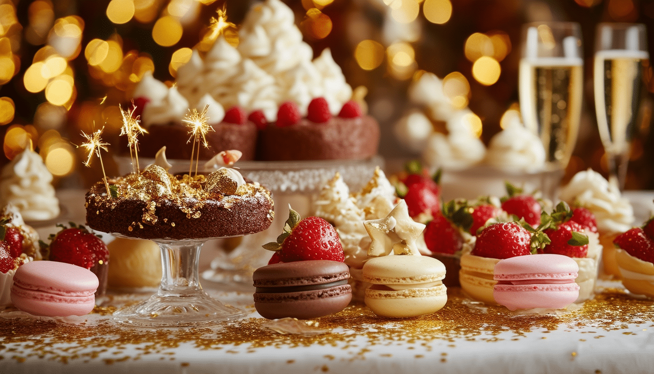 celebrate the new year in style with our curated list of 10 festive desserts that will impress your guests. from elegant cakes to delectable treats, discover sweet inspirations to elevate your new year's eve celebrations and ring in the new year with delicious flair.