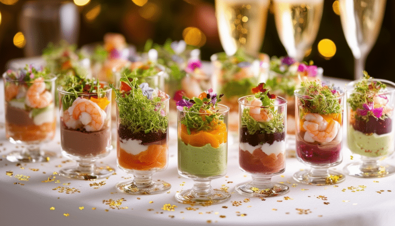 discover 12 delightful festive verrines perfect for your new year's day celebration. these unique and tasty creations will elevate your holiday feast and impress your guests. get ready to indulge in a variety of flavors that will tantalize your taste buds!