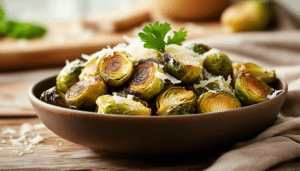 discover the perfect blend of flavors with our parmesan brussels sprouts in the air fryer. enjoy a crispy and delicious side dish that's easy to make and packed with flavor. elevate your meals with this healthy and tasty recipe!