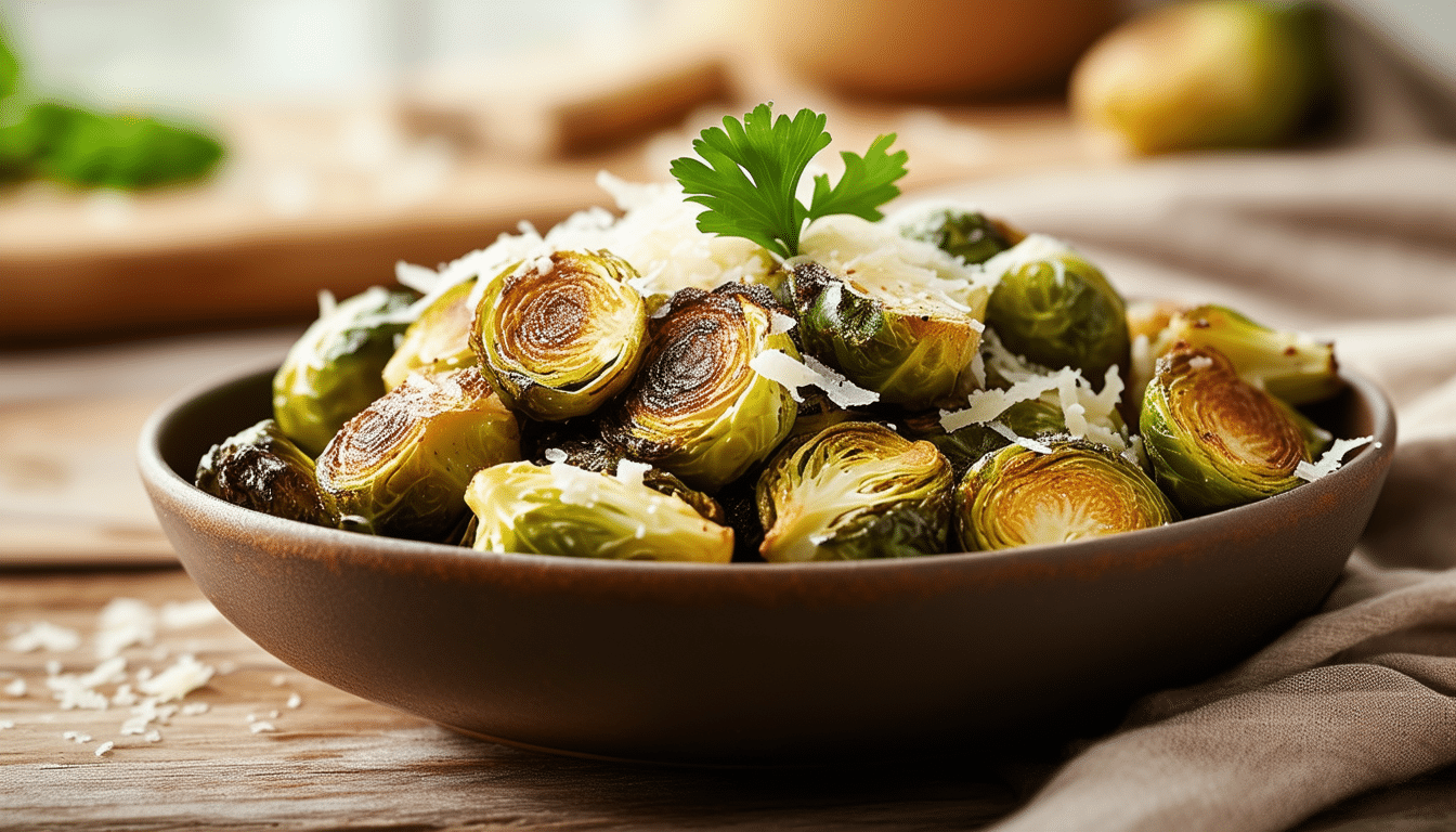 discover the perfect blend of flavors with our parmesan brussels sprouts in the air fryer. enjoy a crispy and delicious side dish that's easy to make and packed with flavor. elevate your meals with this healthy and tasty recipe!