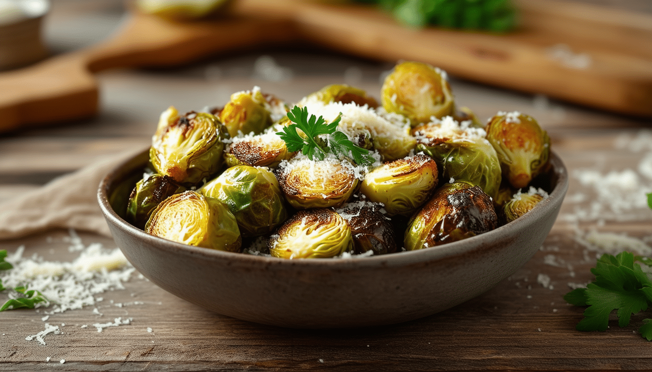 discover the perfect blend of crispy and delicious with our parmesan brussels sprouts in the air fryer. this easy recipe transforms brussels sprouts into a mouthwatering side dish, bursting with flavor and crunch. ideal for any meal!