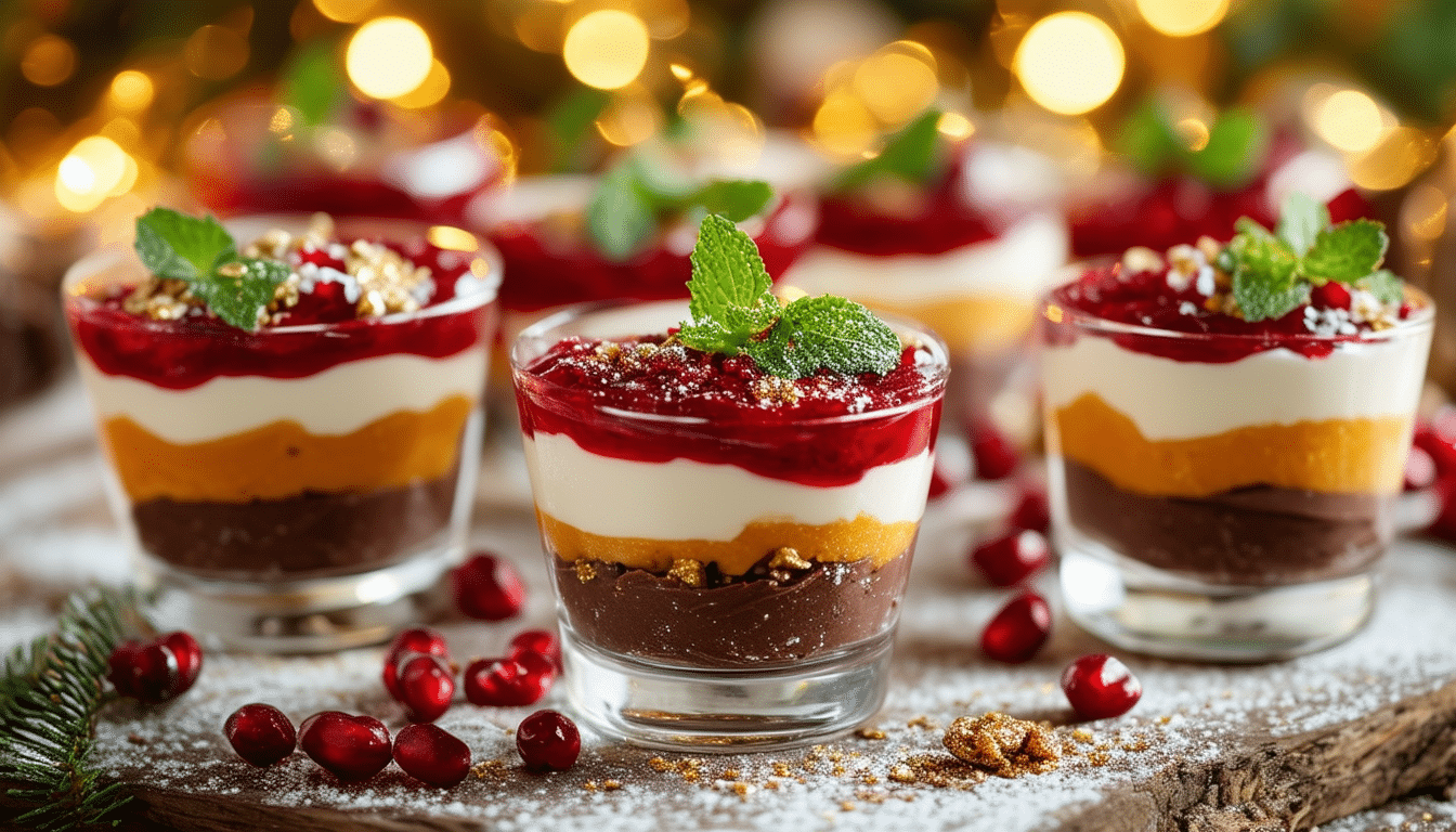 discover delightful quick and easy christmas verrines that will tantalize your festive taste buds! perfect for holiday gatherings, these simple yet elegant desserts are sure to impress your guests and make your celebrations even sweeter.