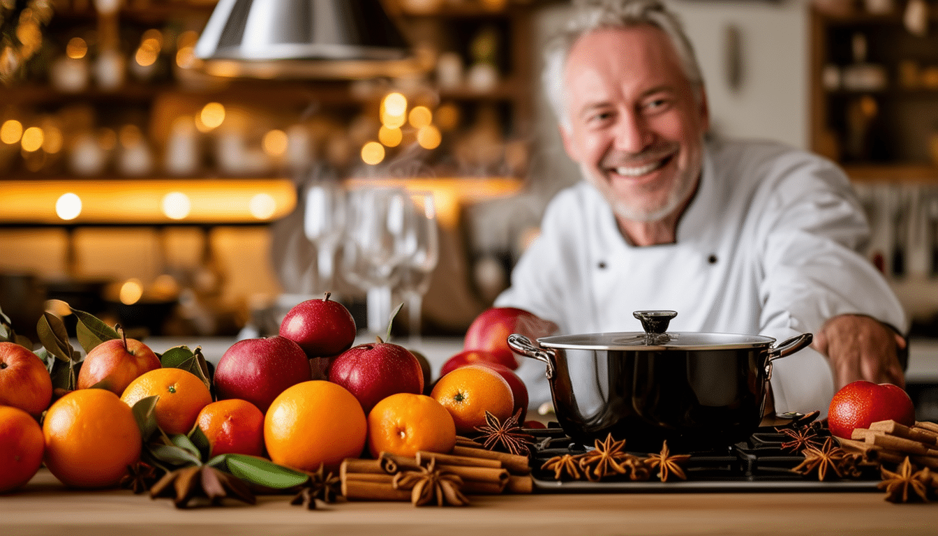 discover the secret recipe for the finest mulled wine, expertly crafted by a michelin-starred chef. elevate your holiday gatherings with this warm, spiced drink that promises to impress your guests and create unforgettable memories.