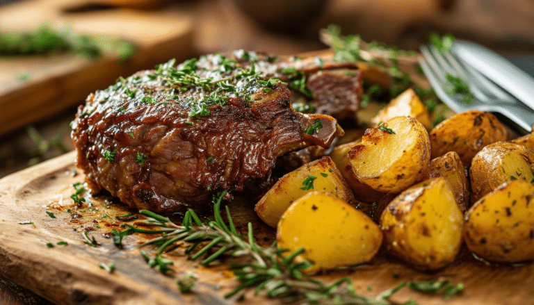 discover the delightful combination of tender butterfly lamb leg and crispy parmentier potatoes in this easy air fryer recipe. perfectly seasoned and cooked to perfection, this dish promises a savory experience for any occasion.