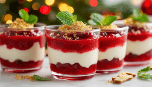 discover our delightful festive christmas verrines, perfect for tantalizing your taste buds from the very first course. these elegant appetizers are a creative blend of flavors and textures that will make your holiday celebrations truly memorable.